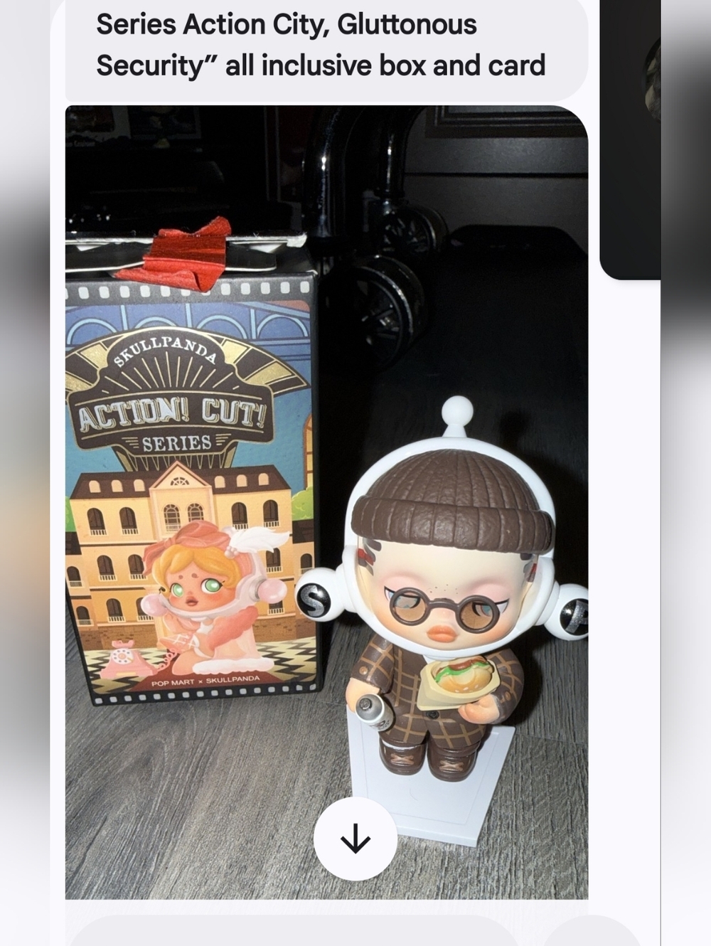 Skullpanda Action Cut Series Figure with Box - Brown & White